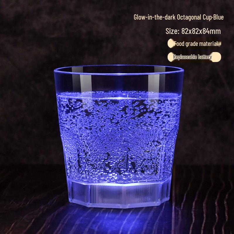 Светодиодный бокал для шампанского из пищевого пластика - Оригинальная атмосфера, свадебный банкет, винный бокал