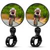 Bike Mirror 360 Degree Adjustable Safe Rotatable Handlebar Mirror Bicycle Mirror Cycling Angle Convex Safety Mirror