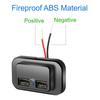 QC3.0 Двойной USB Автомобильный разъем для зарядного устройства USB-адаптер для зарядного устройства 3.1A 12V/24V Автомобильный USB-разветвитель для розетки, адаптер питания для кемпера, грузовика, лодки