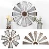 Windmill Rustic Farmhouse Windmill Wall Decoration Unique Metal Art for Home Bedroom Living Room Country Charm