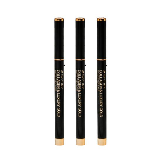 3W CLINIC Collagen & Luxury Gold Waterproof Liner 0.8g (3 Options)