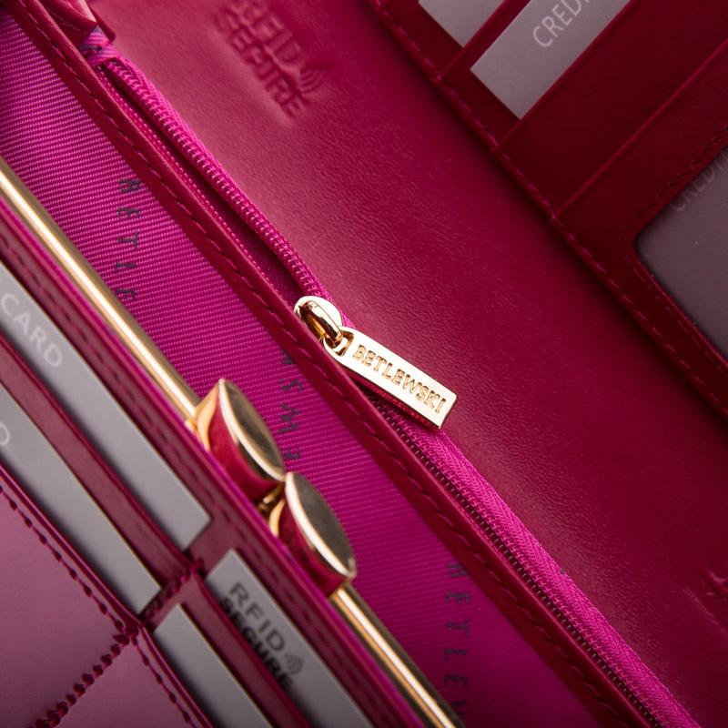 BPD-VS-100 ROSE Women' wallet SHINY +CERTIFICATE