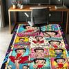 Betty Boop Pattern Rug, Indoor/Outdoor Mat, for Picnic, Gameroom, Bedroom, Office, Living Room, Home Decor Carpet, Birthday Gift