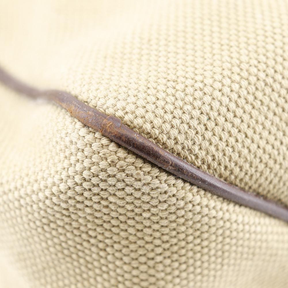 Gucci Сумка с деревянной ручкой 106493 бежевый холст Женская Б/У