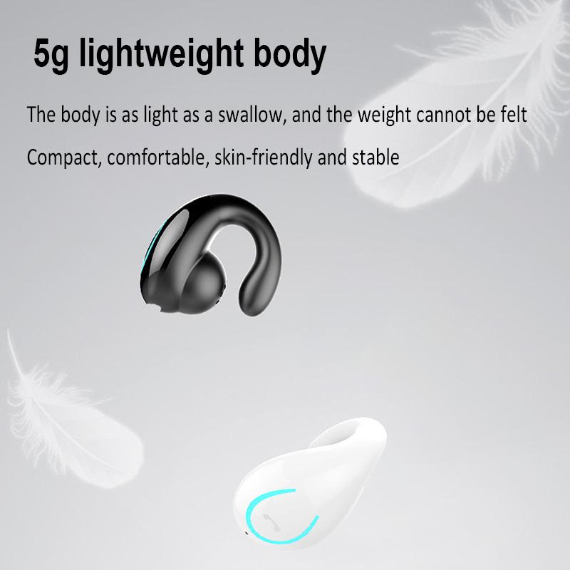 Беспроводные наушники Bluetooth Наушники с микрофоном затычки костной проводимости Наушники HD-вызов Hi-Fi Спортивные уличные наушники для