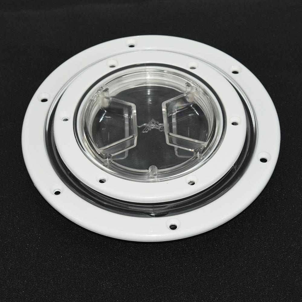 4 6 Inch Round Deck Plate Marine Boat Inspection Hatch Cover Plate Cut Out ABS Plastic Anti-corrosive Boat Deck Hatch Custom