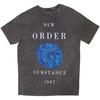 New Order Stone Wash T-Shirt: Substance 1987 OFFICIAL NEW