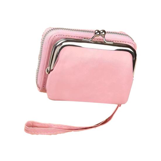 Женский кошелек из искусственной кожи, держатель для кредитных карт, на молнии, портативный, легкий, для путешествий
