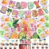 3D Pink Dinosaur Balloon Set Birthday Party Banner Cake Insertion Dinosaur Balloon Party Decoration Supplies