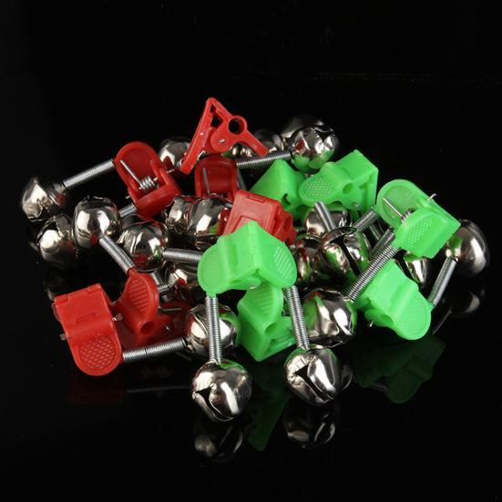 10Pcs Fishing Bite Alarms High Sensitivity Loud Sound Universal Simple Installation Fishing Rod Bells Fish Bites Indicators
