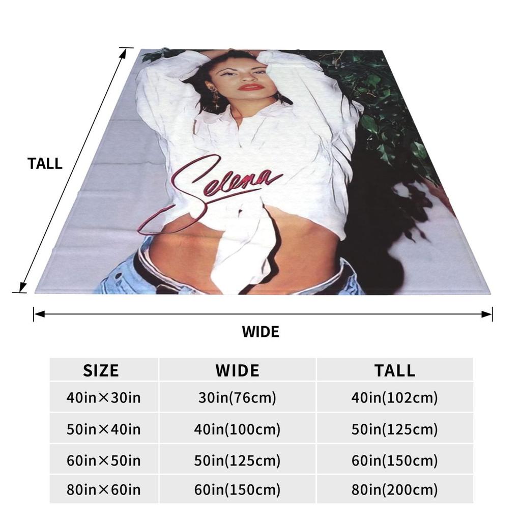 Selena Quintanilla Vintage Blankets Fleece Sofa Throw Blanket Breathable Throw Blankets for Couch Bedding Throws Bedspread Quilt