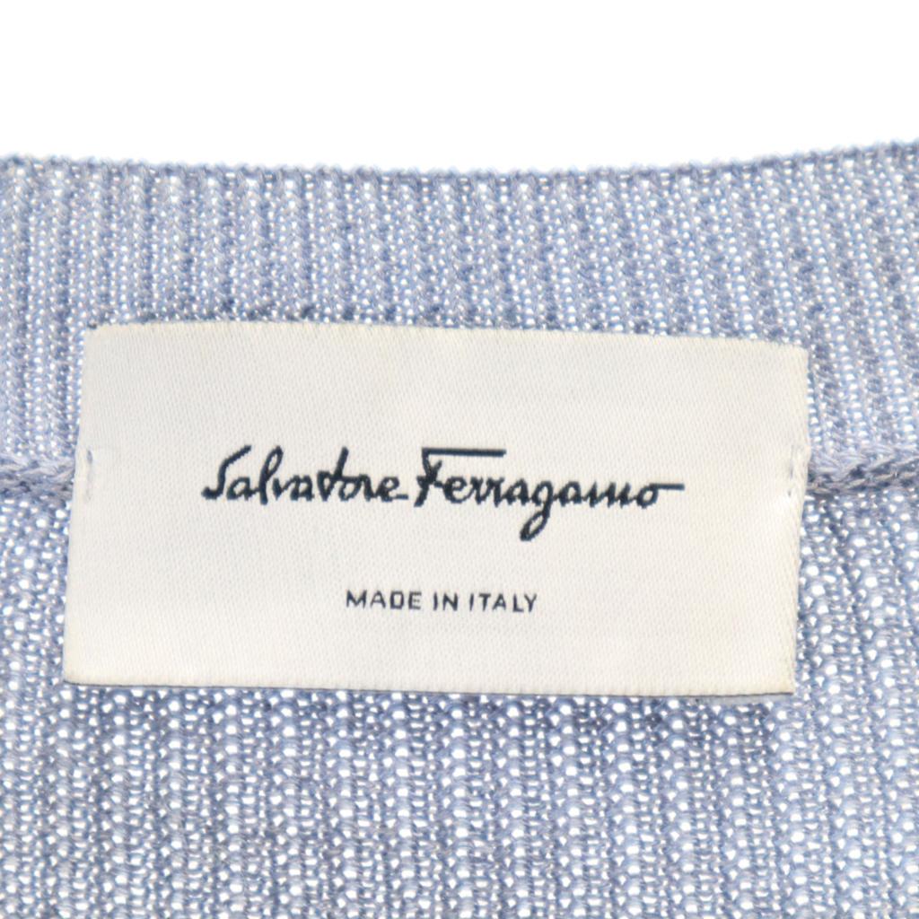 Salvatore Ferragamo Сделано в Италии Смесь шелка Трикотаж с длинным рукавом S черный Мужской Б/у