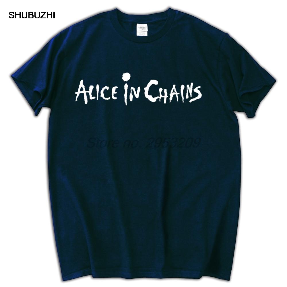 Альтернативный Поп-Рок Гранж Хэви-метал бренд футболки Alice In Chains футболка мужская модная