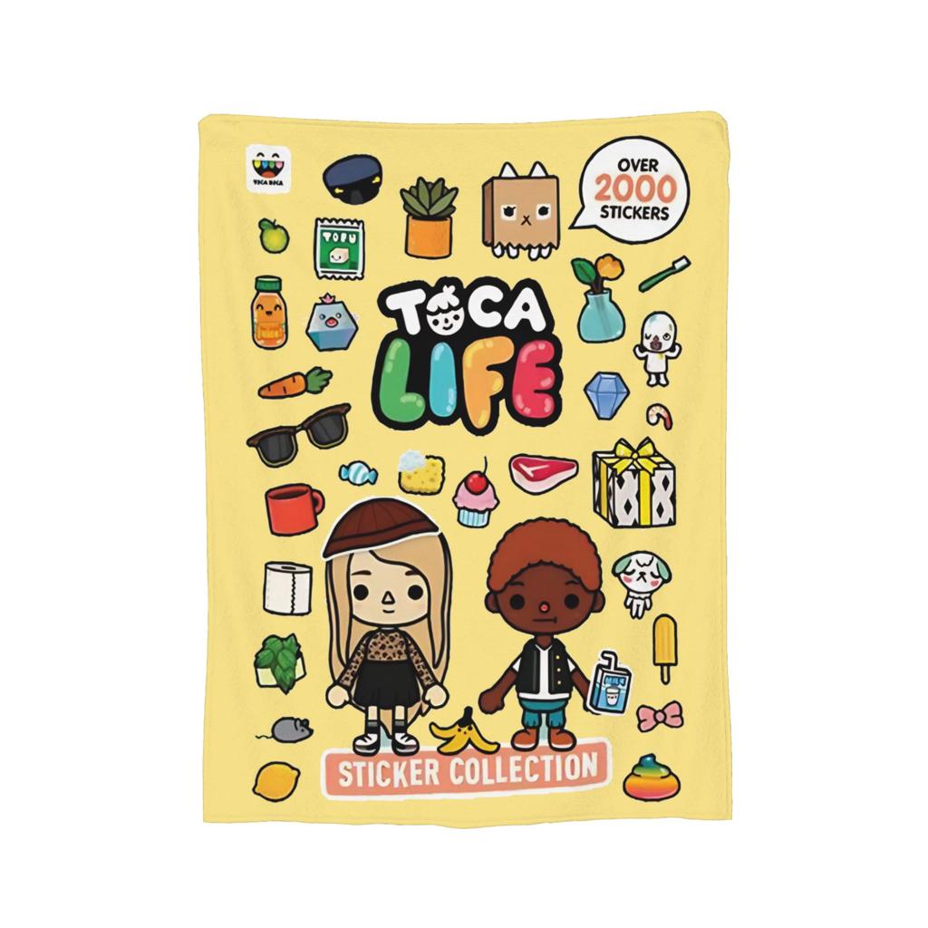 Toca Boca World Вязаное одеяло Флис Мультяшные Игры Супер Мягкие Пледы для Дома Дивана Кровати Коврика