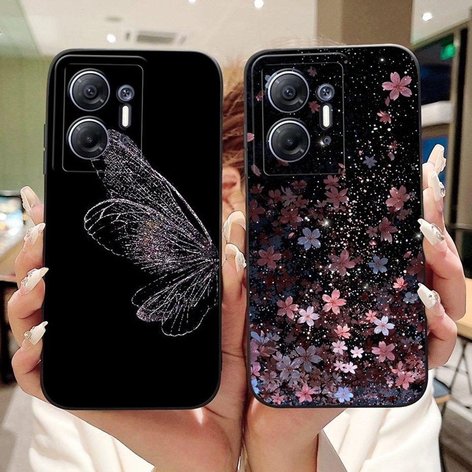 Beautiful Floral Phone Case For Infinix Hot 30 5G X6832 Soft Silicone Shockproof Cases For Infinix Hot30 5G Cover Bumpers