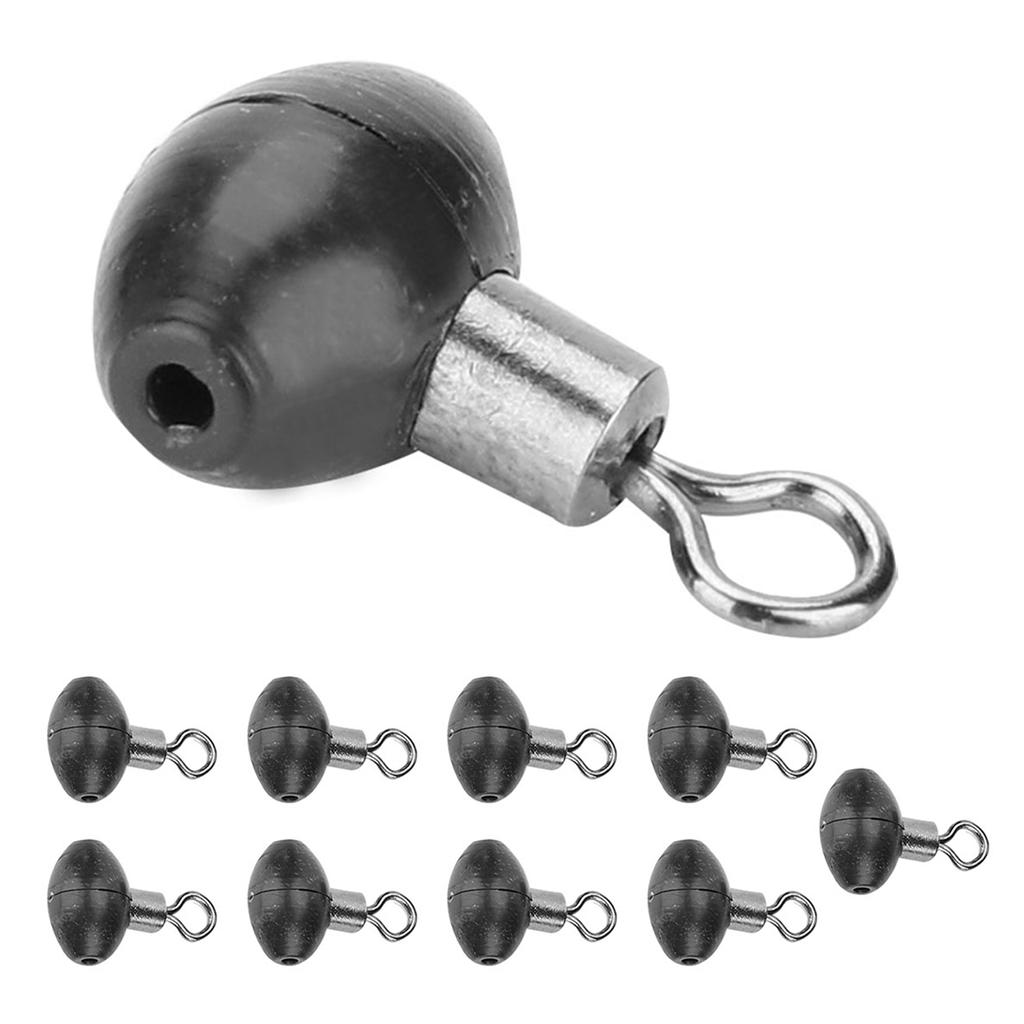 10 шт./упак., рыболовные снасти, беговой ползунок, поворотный шкив, черная установка