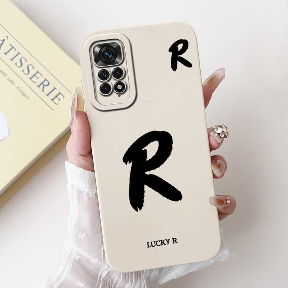 Чехол для Xiaomi Redmi Note 11 4G Милые буквы Мягкие чехлы для телефона для Redmi Note 11 S 11S Note11 4G Силиконовая мягкая крышка 6,43"