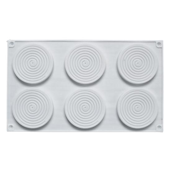 Многоразовая форма для торта, легко высвобождающаяся пищевая мягкая силиконовая форма для выпечки льда, шесть гравитационных форм для печенья, инструменты для выпечки