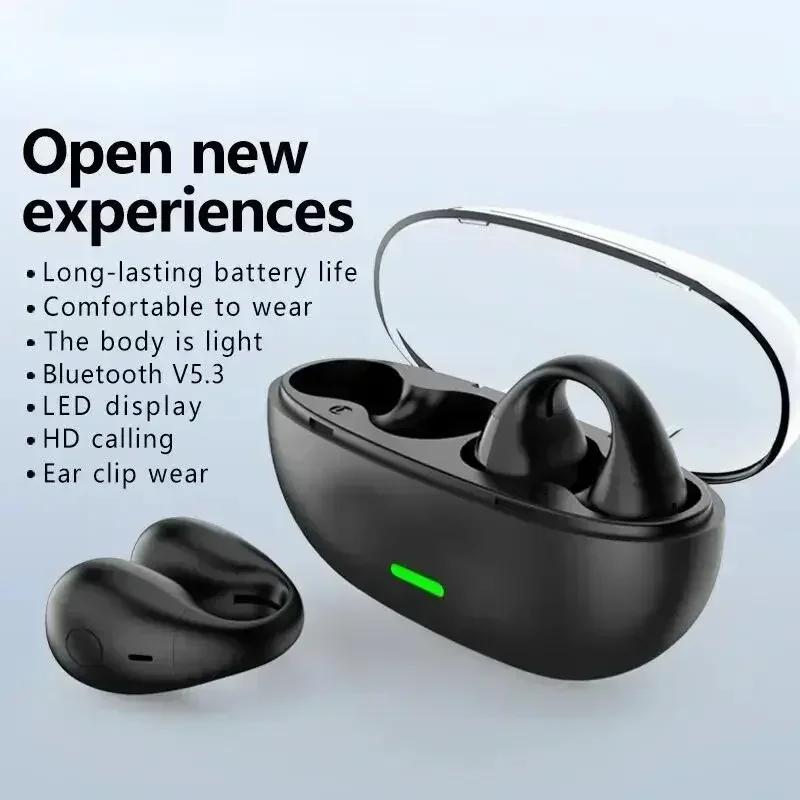 Xiaomi TWS Earclip Wireless Bluetooth Headset OWS Touch Light Mini High Quality Earplugs Anti Sweat HD Sound Stereo Universal Headset