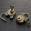 Vintage Padlock Old Style Lock Notebook Luggage Antique Bronze Plated Padlock
