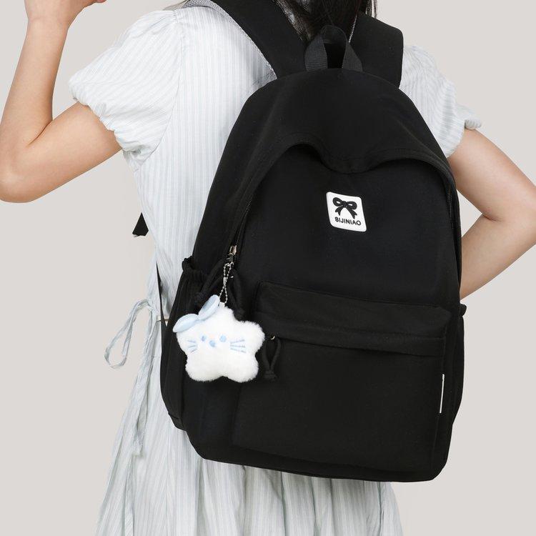 Schoolbag new niche schoolbag junior high school girls large capacity Japanese simple fashion versatile college student backpack lightweight