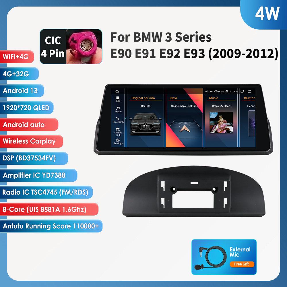 OSSURET Android 13 10,25-дюймовые автомобильные интеллектуальные системы 2 Din Wireless Carplay Android Auto для BMW 3 серии E90 E91 E92 E93(2009-2012)CIC стерео RDS
