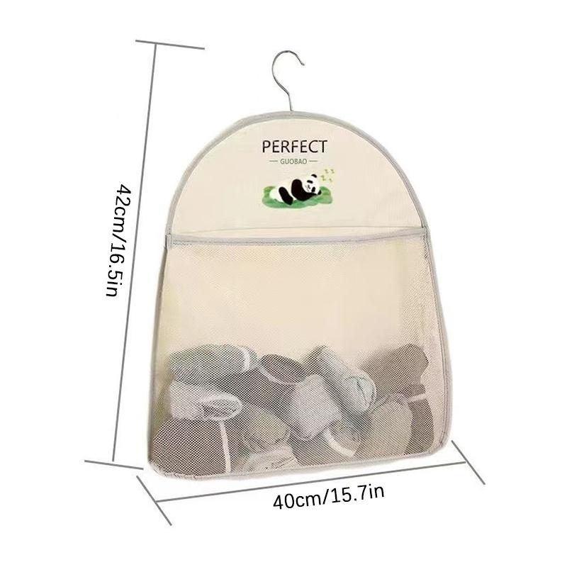 Подвесная сумка для хранения нижнего белья, бытовая сетка для хранения носков, сетчатая сумка с подвесным крючком для гардероба, портативная сетчатая сумка для хранения одежды