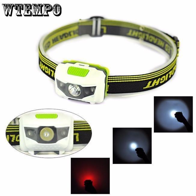 Ultra Light Waterproof Double Lamp Beads LED Red Warning Light Outdoor Sports Headlights for Mountain Climbing and Fishing Owl Headlights