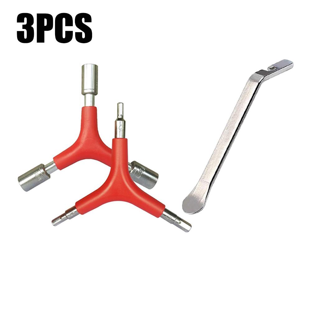Набор Y-образных трехсторонних гаечных ключей 4/5/6 мм, Монтажка для велосипедных шин, Y-образный внутренний ключ с хромированным покрытием, Портативный велосипедный динамометрический ключ 8/9/10 мм