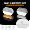 Body Sensor Night Light Smart Sensor Light Bedside Night Light Smart Sensor Multiple Lighting Modes Sticky Installation