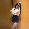 Fun Cosplay Policewoman Uniform Temptation Passion Hip Skirt Suit Performance Clothes Stewardess Clothes Pure Desire Wind