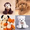 100Pcs/bag Black Safe Flower Nose With Washer Plug Plastic Noses Stuffed Animals Dog Nose Toys
