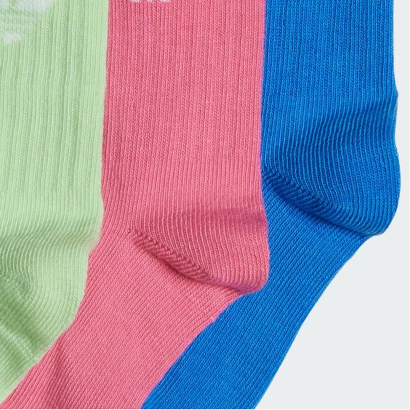 Adidas Socks 3 Pack Green/Bird Feather Blue/Pink Kids' IT7351