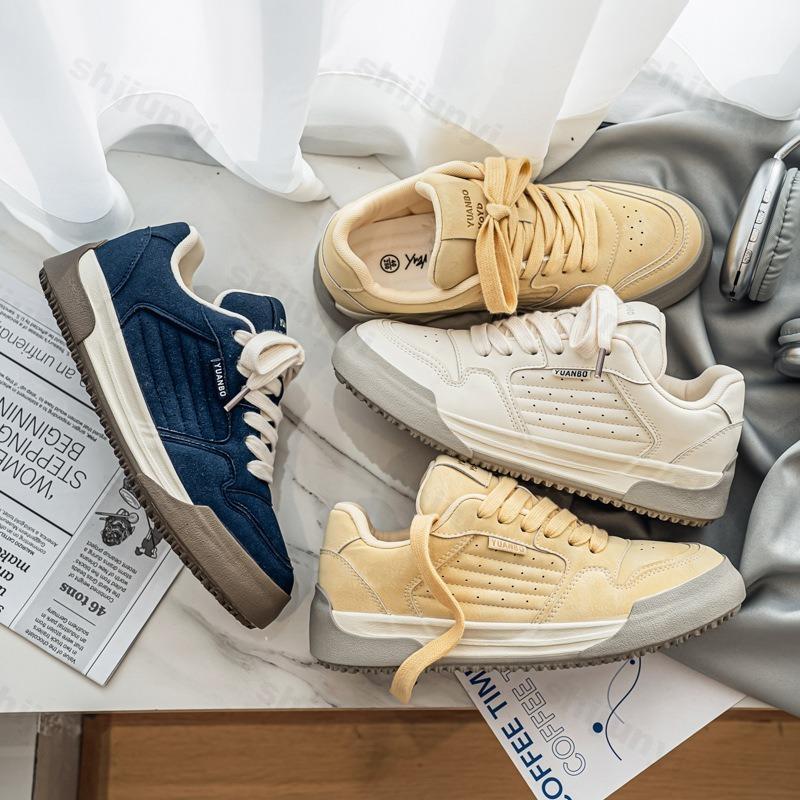 Модная мужская спортивная повседневная обувь 2025 Новая весенняя модная тенденция Удобная универсальная обувь на толстой подошве Низкие кроссовки с массивной подошвой и нескользящей подошвой