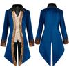 European and American Men's Steampunk Medieval Jacket Gothic Outerwear Uniform Gothic Coat Uniform