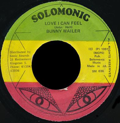 7-дюймовая пластинка BUNNY WAILER  Love I Can Feel SM036 Solomonic 1991 Ямайка Регги Ска Даб Б/у