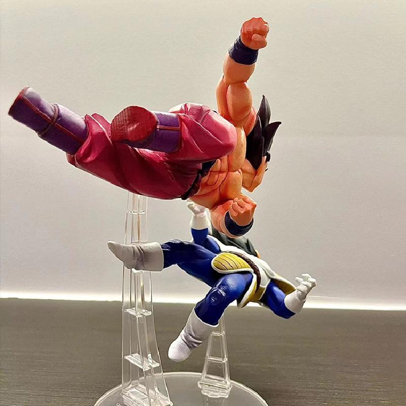 Anime Drogan Boll Z Kaiouken Gocool Vs Vegeta Figure Super Saiyan Son Gocool Action Figurine Pvc Statue Collection Model Toys Gifts
