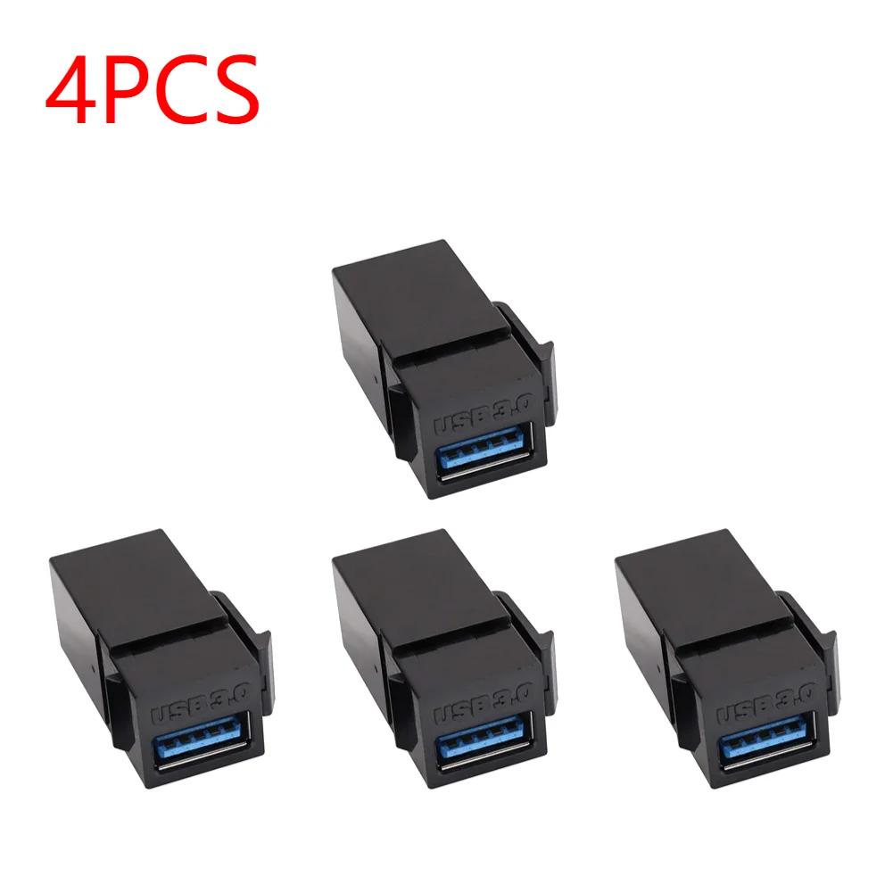 Разъем USB 3.0 Keystone для подключения оборудования с помощью USB-порта. Разъем с защелкивающимся разъемом. Порт адаптера для настенной панели.
