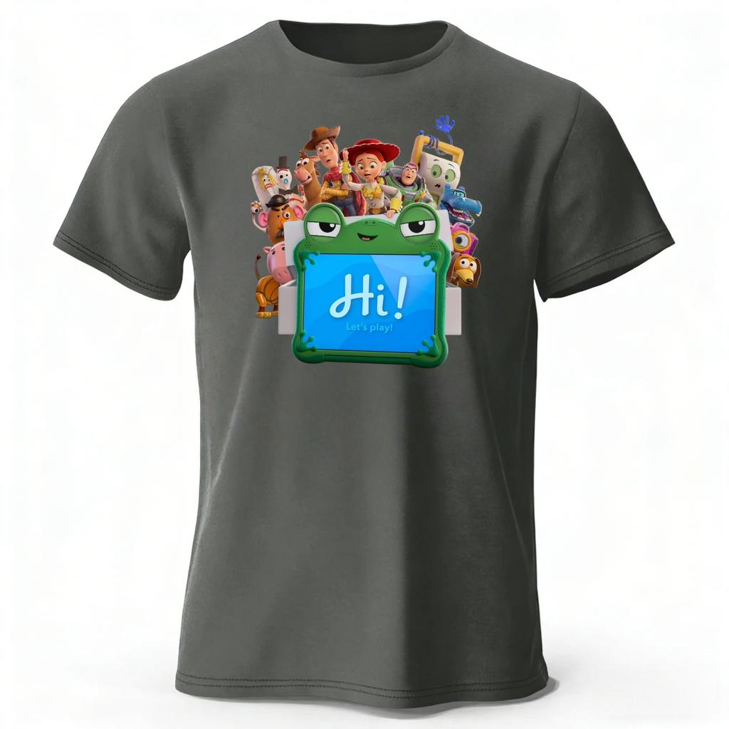 Latest Toy Story 5 Series Pure Cotton Short Sleeved Menswomens Daily Casual Soft Highquality Tshirt Plus Size Loose Top