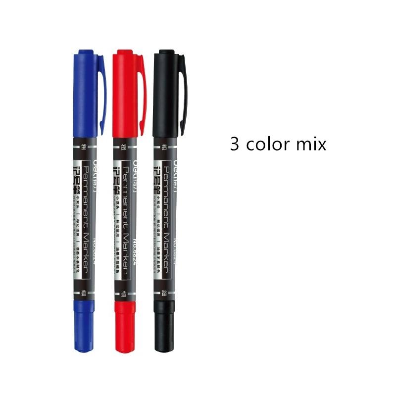 3 шт. перманентный маркер черный, красный, синий цвет, жирные тонкие ручки для CD, ткань, рисунок по дереву D6537