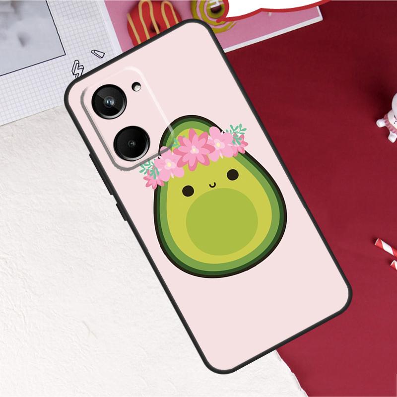 Cute Avocado Fruits For Realme GT7 Pro 15 10 11 12 13 14 Pro Plus C67 C65 C63 C61 C55 C53 C51 C35 C75 C71 Case