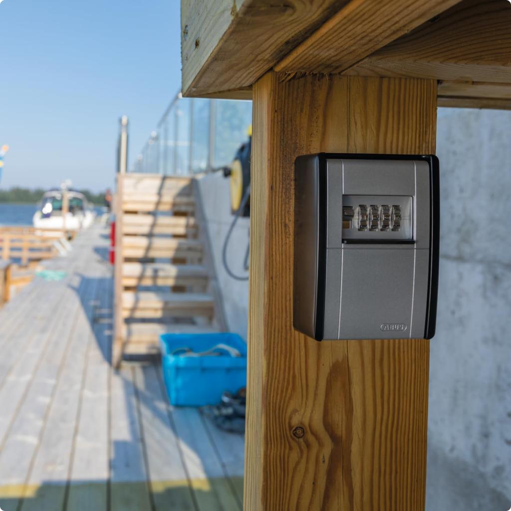 Japan Lock Service ABUS Фиксированная Переменная Карта и Ключ Накладной Ящик, 4-значный Циферблат, Хранение, Крепление, AB-KG2-B
