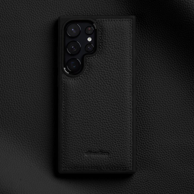 Чехол для мобильного телефона Samsung S25 Ultra Серия S24 Полностью закрывающий кожаный чехол S23 Противоударный чехол