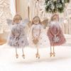 Christmas Angel Doll Pendant Xmas Tree Hanging Plush Table Decor Party Ornaments