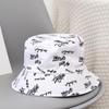 Korean Fashion Embroidered Reversible Fisherman Hat - Unisex Casual Small Brim Sun Hat