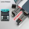 Металлический USB-накопитель Lenovo ThinkPlus с двойным интерфейсом