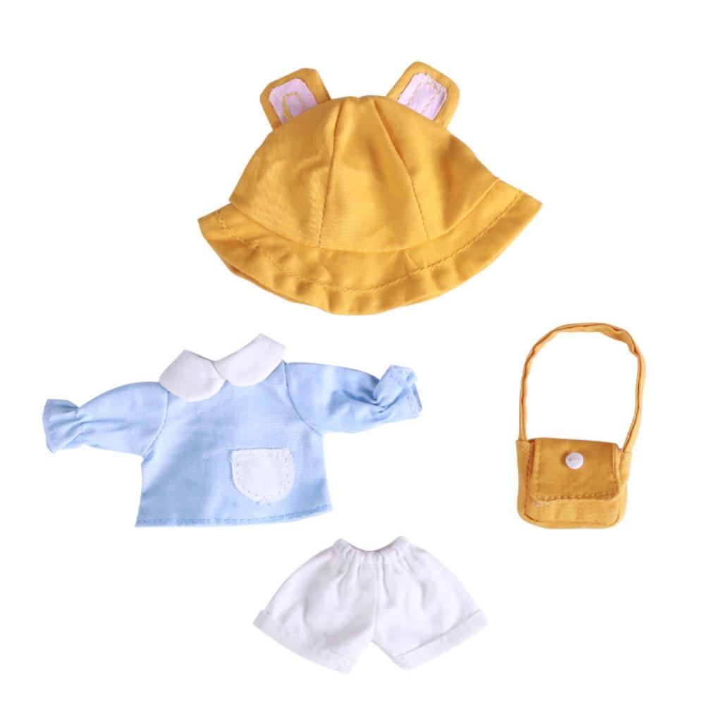 Одежда для кукол Ob11 Детский сад Рыболовная шляпа Ушки кролика и медведя Obitsu11 Школьная форма Ручная работа Повседневная одежда Наряд для кук BJD