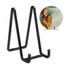 Pack of 2 Elegant Sturdy Iron Easel Display Stands for Photos And Decorative Plates In Bibranting Color Designs