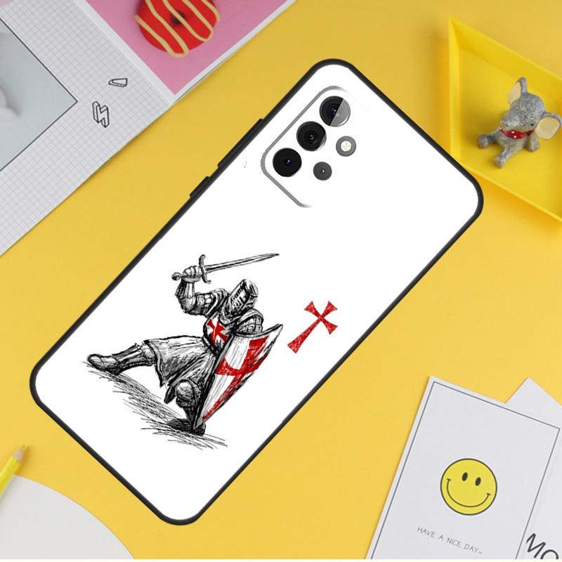 Christian Templar Knights Case For Samsung Galaxy A54 A34 A14 A13 A33 A53 A12 A32 A52 A71 A51 A15 A25 A35 A55 Cover
