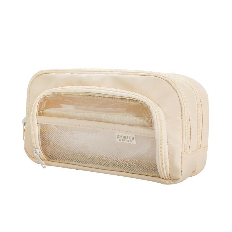 Эстетическая сумка-карандаш для новых девочек, школьные чехлы, милый держатель для канцелярских принадлежностей, сумка-карандаш на молнии, школьные принадлежности